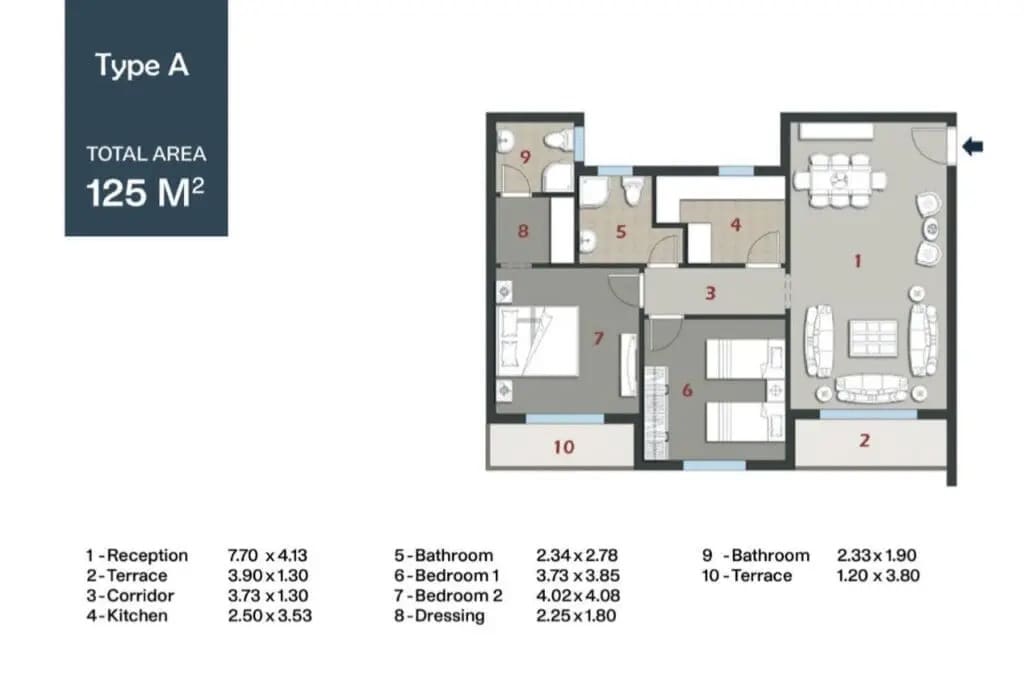 plan appartement nouvelle capitale administrative le caire