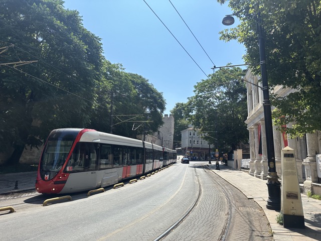 le tram dans Sultanahmet, istanbul