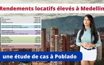 Quels sont les rendements locatifs à Medellin en Colombie?