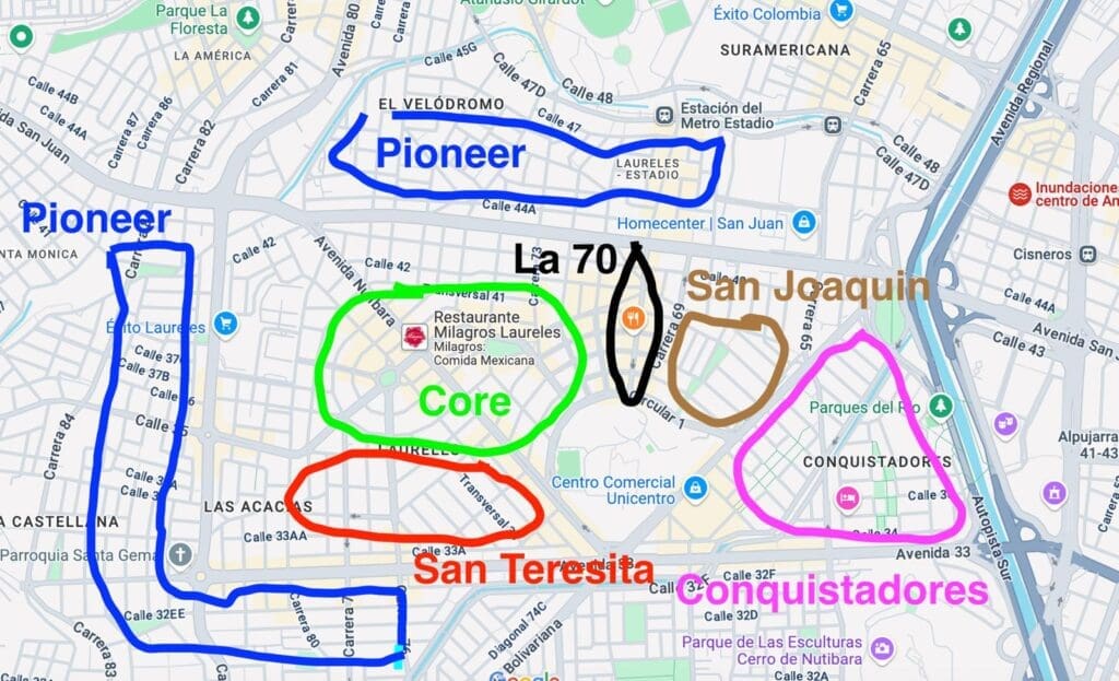 Quartiers clés de Laureles pour les investisseurs immobiliers