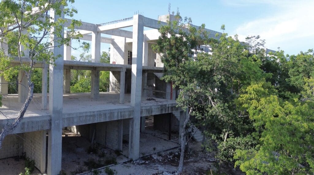 unfinished real estate project in Tulum Mexico