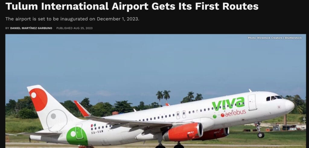 aeroport international de tulum article